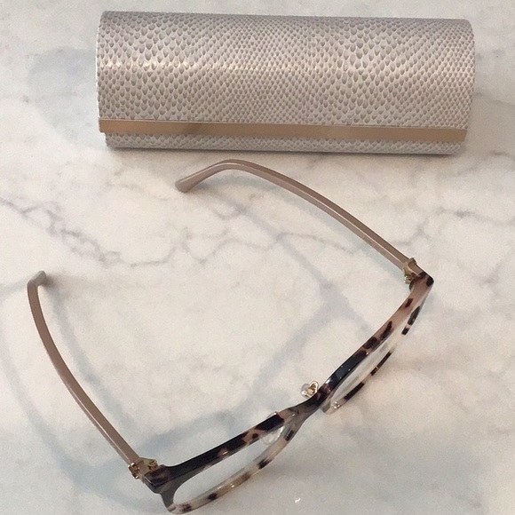 Jimmy Choo JC310/G 00T4 53 Havana Pink Eyeglasses - Picture 2 of 8